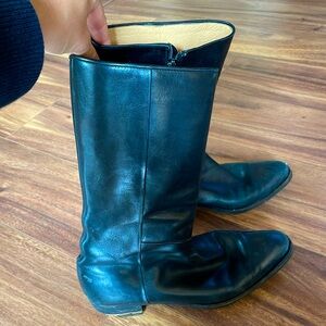 Arthur Bergen Mid Rise Ankle Leather Boot